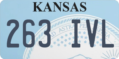 KS license plate 263IVL