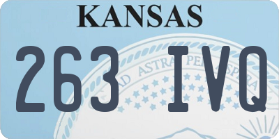 KS license plate 263IVQ
