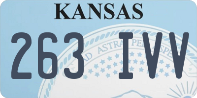 KS license plate 263IVV