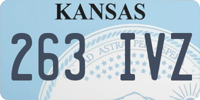 KS license plate 263IVZ