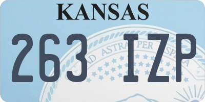 KS license plate 263IZP