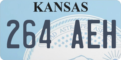 KS license plate 264AEH