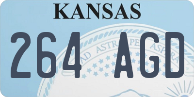 KS license plate 264AGD