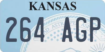 KS license plate 264AGP