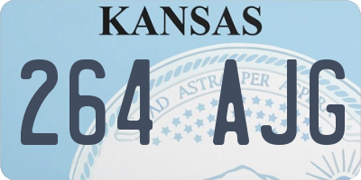KS license plate 264AJG