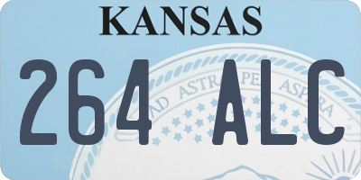 KS license plate 264ALC