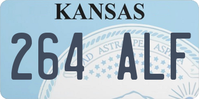 KS license plate 264ALF