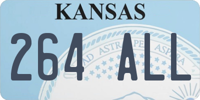 KS license plate 264ALL