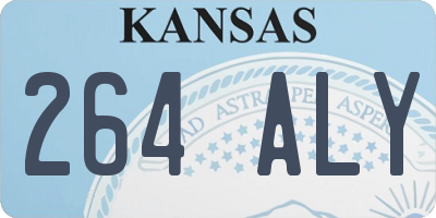 KS license plate 264ALY