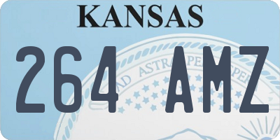 KS license plate 264AMZ