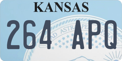 KS license plate 264APQ