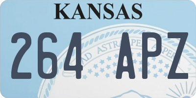 KS license plate 264APZ
