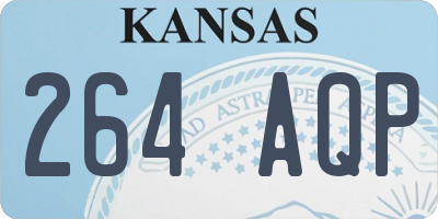KS license plate 264AQP