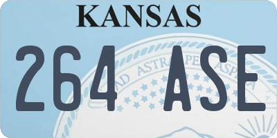 KS license plate 264ASE