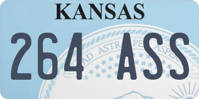 KS license plate 264ASS