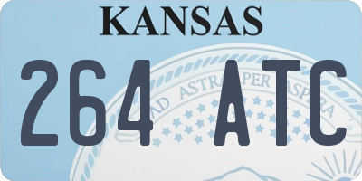 KS license plate 264ATC