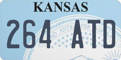 KS license plate 264ATD