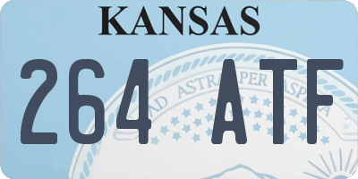 KS license plate 264ATF