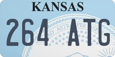 KS license plate 264ATG