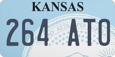 KS license plate 264ATO