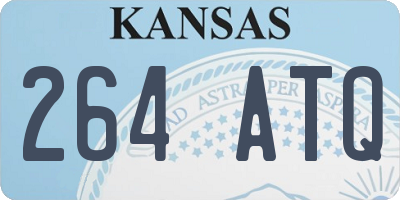 KS license plate 264ATQ