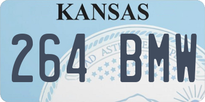KS license plate 264BMW
