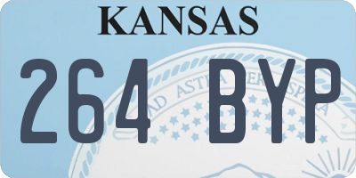 KS license plate 264BYP