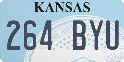 KS license plate 264BYU