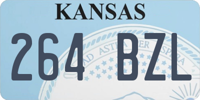 KS license plate 264BZL