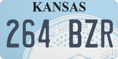KS license plate 264BZR