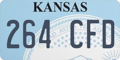KS license plate 264CFD
