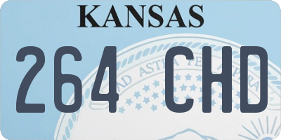 KS license plate 264CHD