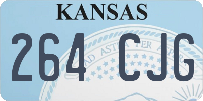 KS license plate 264CJG