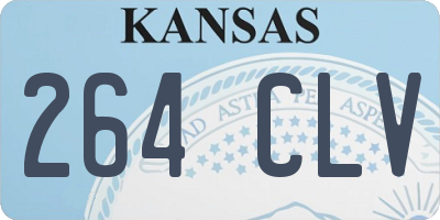 KS license plate 264CLV