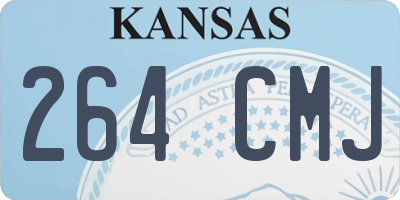 KS license plate 264CMJ