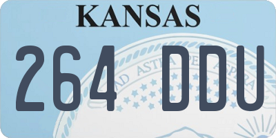 KS license plate 264DDU