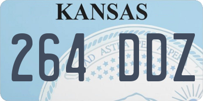KS license plate 264DDZ