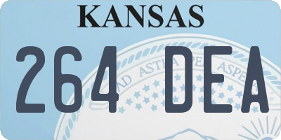 KS license plate 264DEA