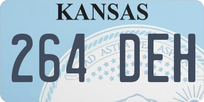 KS license plate 264DEH