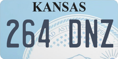 KS license plate 264DNZ