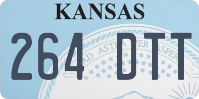 KS license plate 264DTT