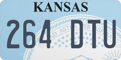 KS license plate 264DTU