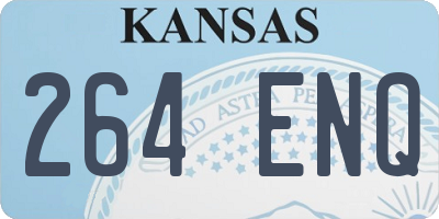 KS license plate 264ENQ