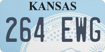 KS license plate 264EWG