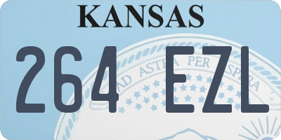 KS license plate 264EZL