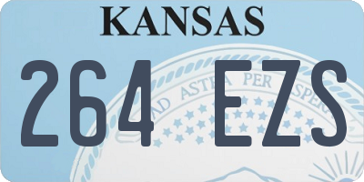 KS license plate 264EZS