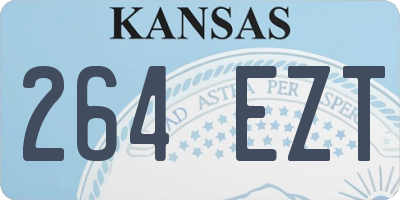 KS license plate 264EZT