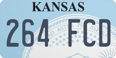 KS license plate 264FCD