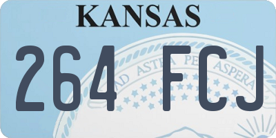 KS license plate 264FCJ