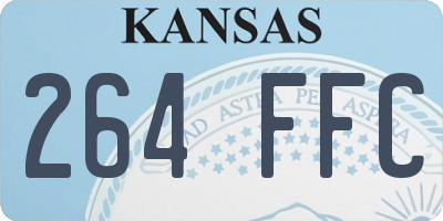 KS license plate 264FFC